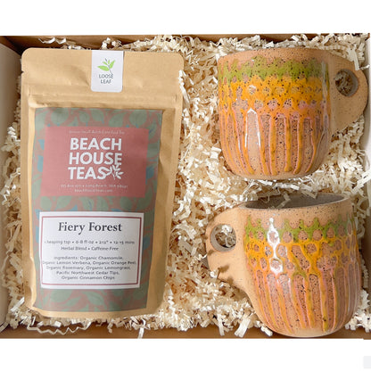 Artisanal Tea for Two Gift Set  - Fiery Forest