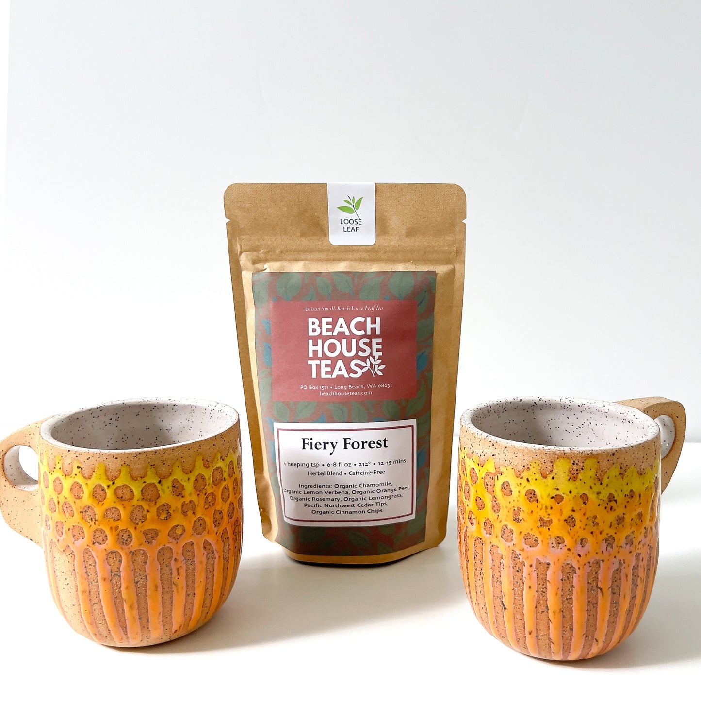 Artisanal Tea for Two Gift Set  - Fiery Forest